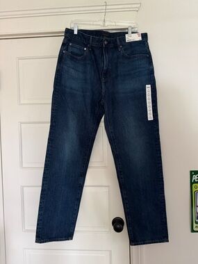Uniqlo Regular Fit Tapered Dark Blue Denim Jeans